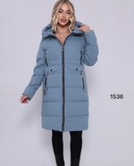 Оптом зимнинй пуховик голубой 42-50