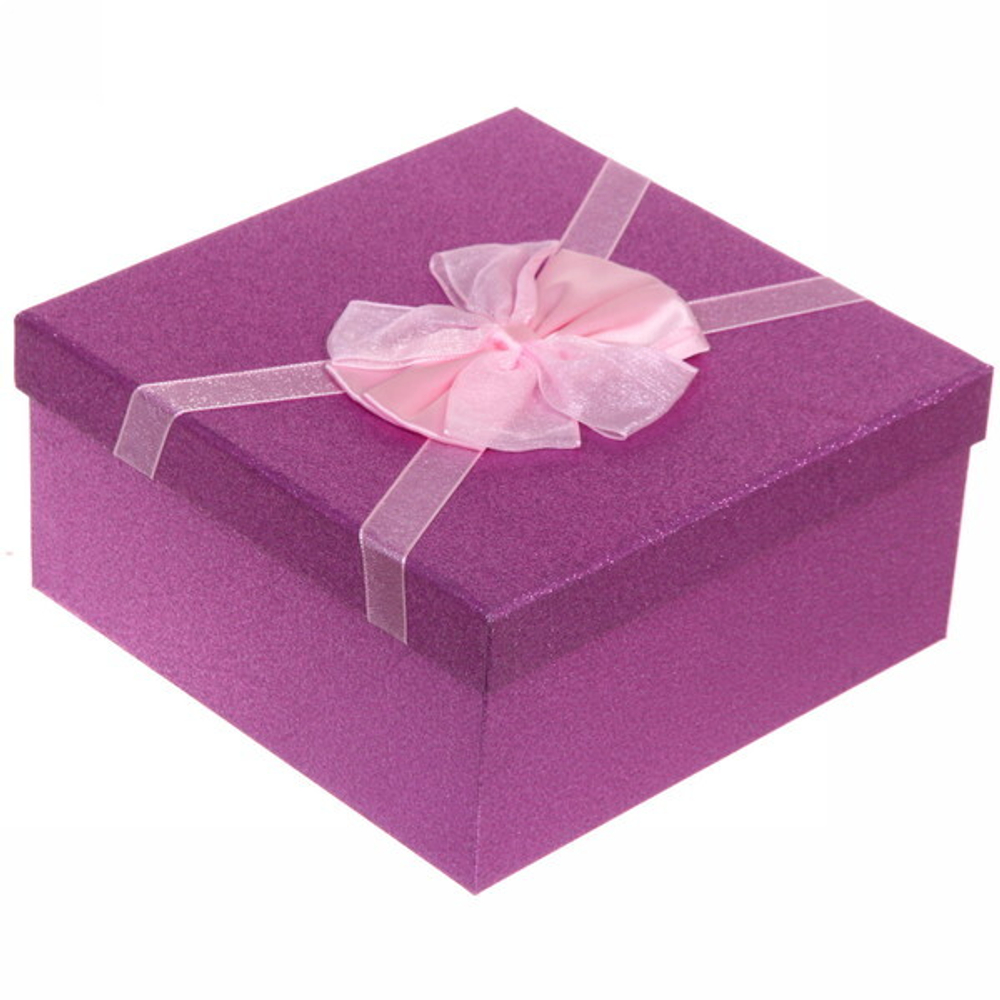 Коробка подарочная «Мечта» 19,5*19,5*9,5 см, лаванда