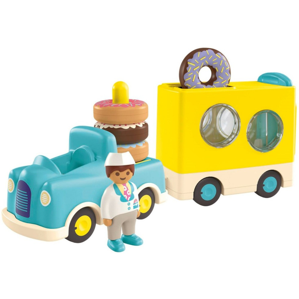 Playmobil Junior 71702 Весёлый грузовик с пончиками 7 деталей — фото 2