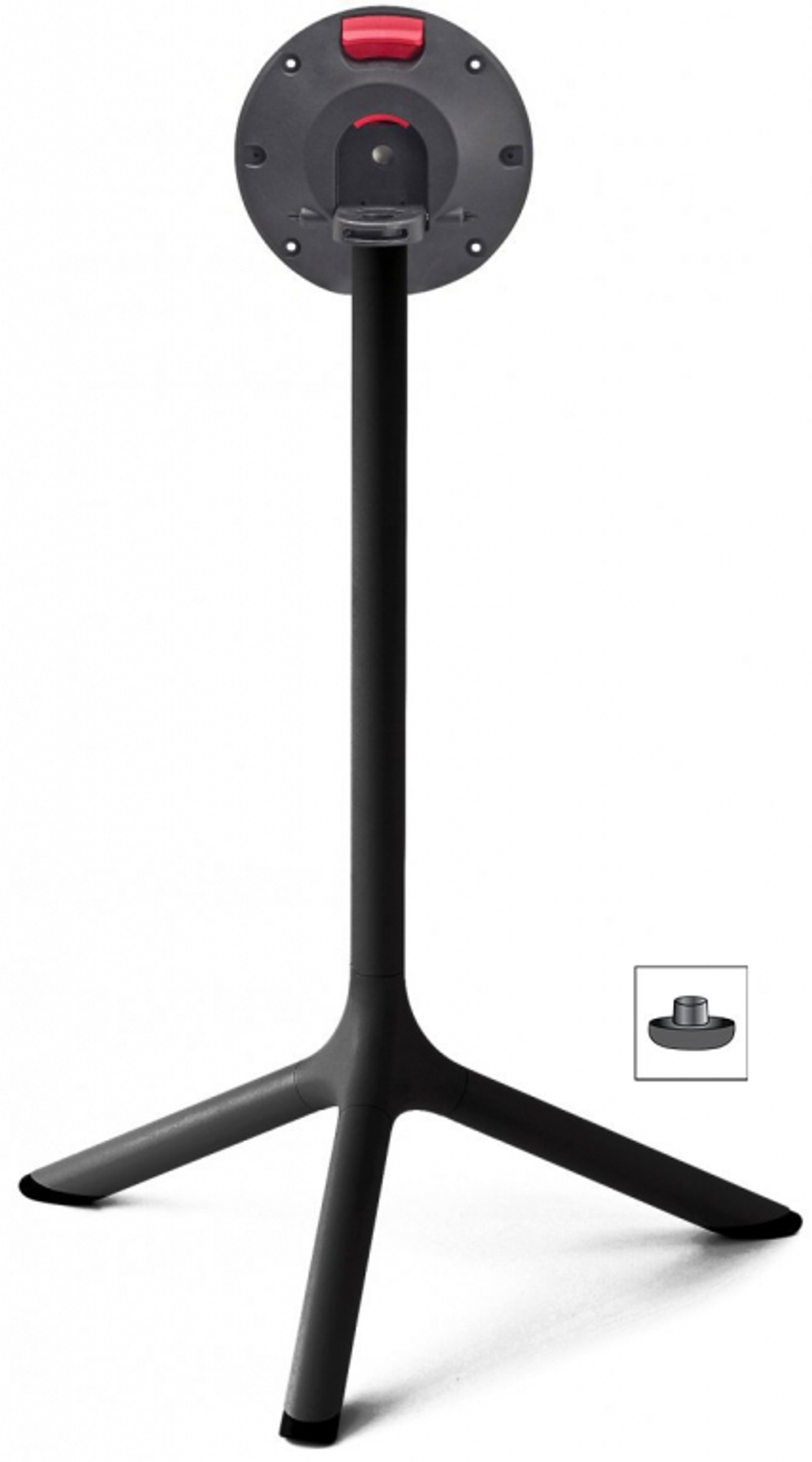 Стол ламинированный обеденный складной Scab Design Tripe Folding, черный, черный мрамор Сахара