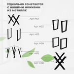 Деревянная столешница для стола круглая, 600х24 мм