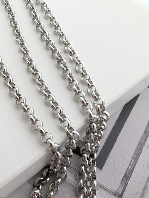 Цепь ролло нержавеющая сталь 4мм, 1м