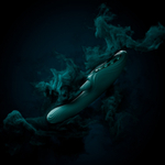 Зеленый вибратор-кролик 24,6см с функцией вылизывания и нагревом Zalo Ares G-Spot Rabbit Vibrator Turquoise Green