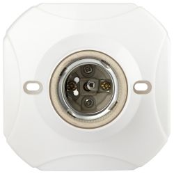 Патрон-основание ЭРА Е27 керамический белый | Патроны, переходники, ПРА