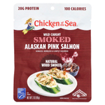 Chicken of the Sea, Аляскинская горбуша, копченая из дикой рыбы, натуральное копчение на древесине, 85 г (3 унции)