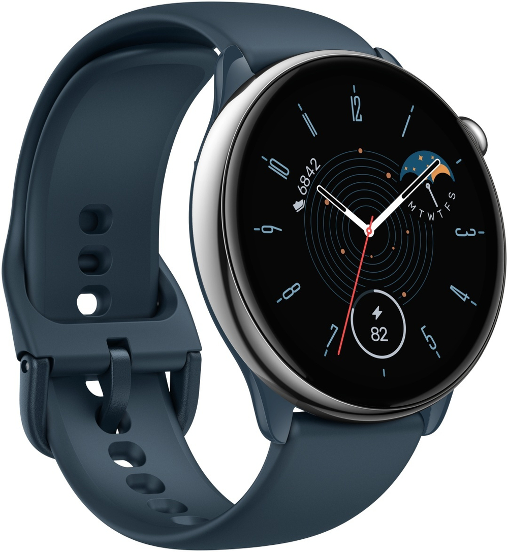Смарт-часы Amazfit GTR Mini 43 мм серебристый-синий-синий