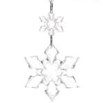 Подвеска «Хрустальные снежинки 26 см, Прозрачный