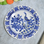 Тарелка мелкая 18см Павлин гладкий край (00104166)