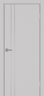 Межкомнатная дверь Optima Porte НЕАПОЛЬ 205 Молдинг SC (матовое серебро), Кромка в цвет полотна