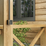 Выключатель двухклавишный влагозащищенный Gallant (черный/хром)