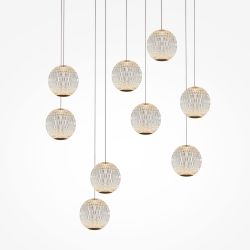 Люстра подвесная светодиодная Maytoni   MOD293PL-L56BS3K