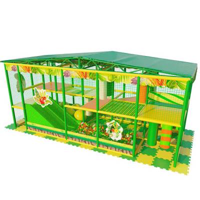 Детский уличный игровой лабиринт с крышей «Тропикана» 6,15×2,46×3,1 м