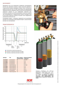 Регулятор-экономизатор GS40A AR/CO2 , вх. G1/4", вых G1/4"