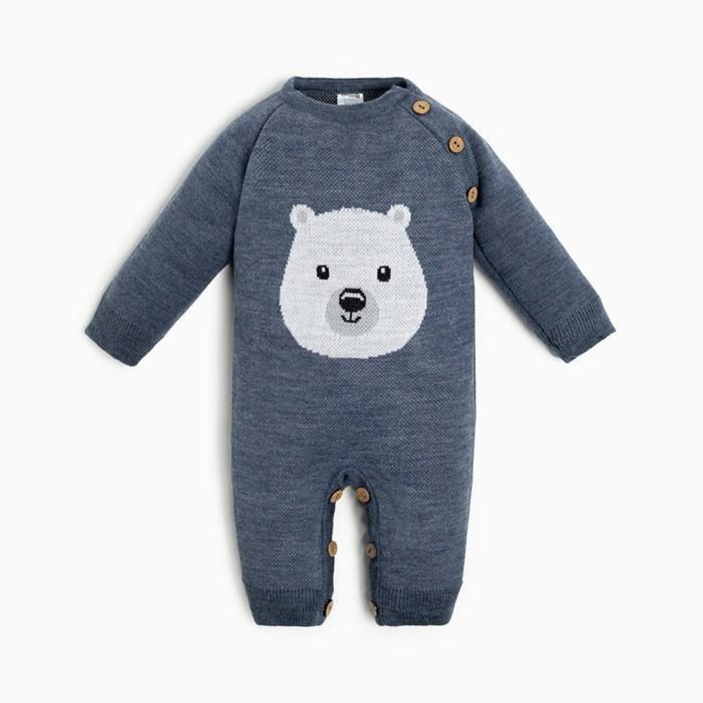 Комбинезон вяз. "Мишка" рост 62-68 см 7774833 (Крошка Я)