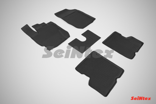 Резиновые коврики с высоким бортом для Renault Kaptur 4WD 2016-2022 Seintex.87504