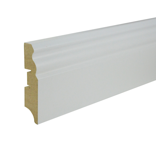 Плинтус МДФ Smartprofile Paint 70Е белый под покраску 16x70х2400 мм