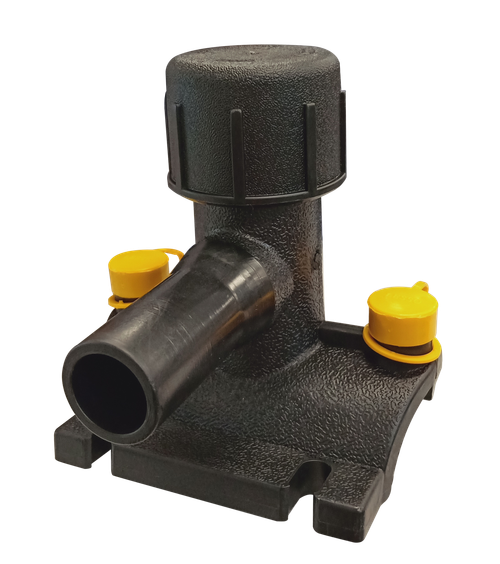 Седёлка электросварная с фрезой для врезки под давлением ПЭ100 SDR11 Ру16 LESSO (Китай)