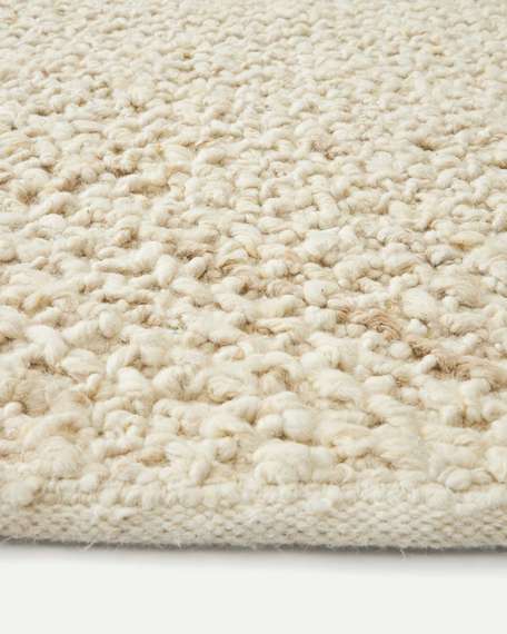 Ковер Miray белый шерстяной 160x230 см