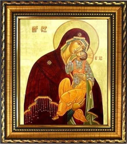 Яхромская икона Божьей Матери. Икона на холсте.