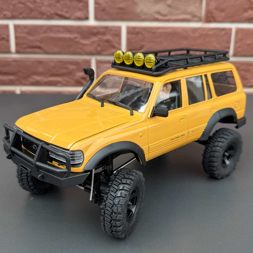 Трофи FMS 1:18 FCX18 Land Cruiser LC80 RTR (желтый)