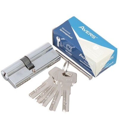 Личинка замка двери Avers, ZM-80(35/45)-CR, 21985, 80 мм, хром