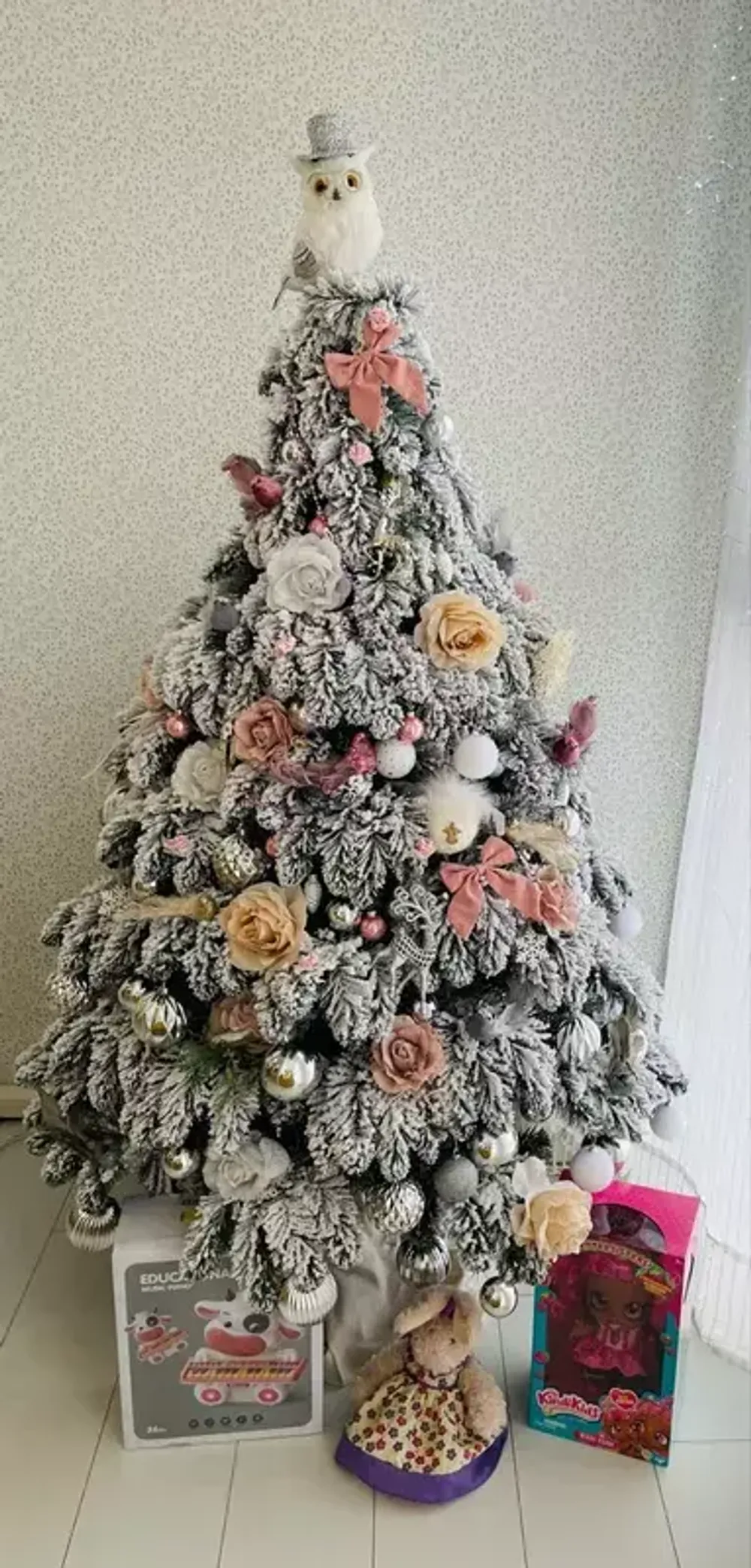 Заснеженная елка «Камчатская» (Литая+пвх) 210 см / 2.1 м