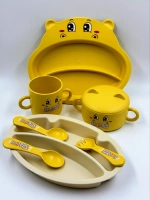 Набор для кормления бамбуковый детский от 6 месяцев новинка.