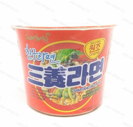 Лапша с острым вкусом Spicy flavor, в чашке, Samyang, 115 гр.