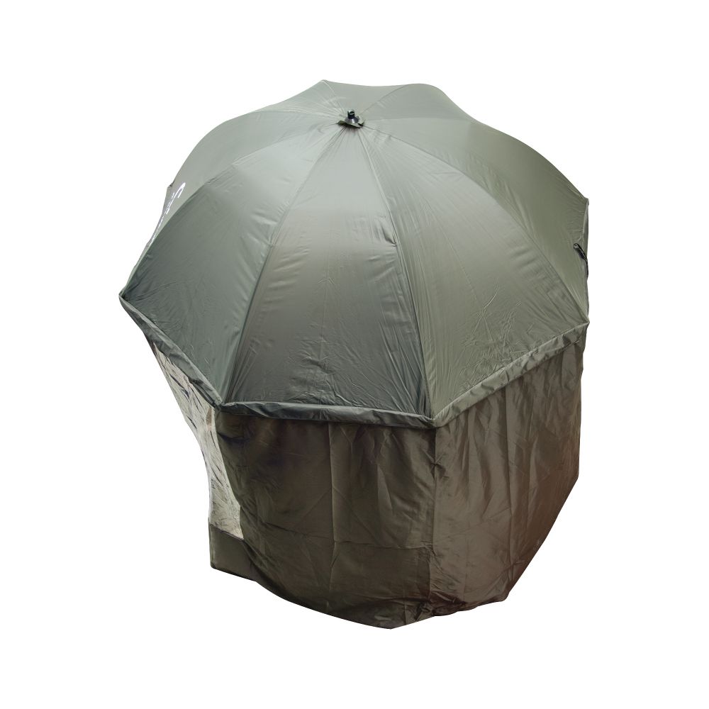Зонт рыболовный универсальный с полутентом 240 см СЛЕДОПЫТ d=2,4 м/6/