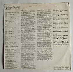 Винтажная виниловая пластинка LP Mozart, В.А. Моцарт, Missa Brevis C dur KV 259, 192 (ГДР 1975)