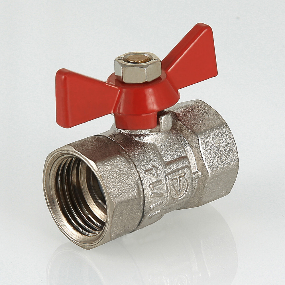 Кран шаровой VALTEC COMPACT рукоятка бабочка вн.-вн.