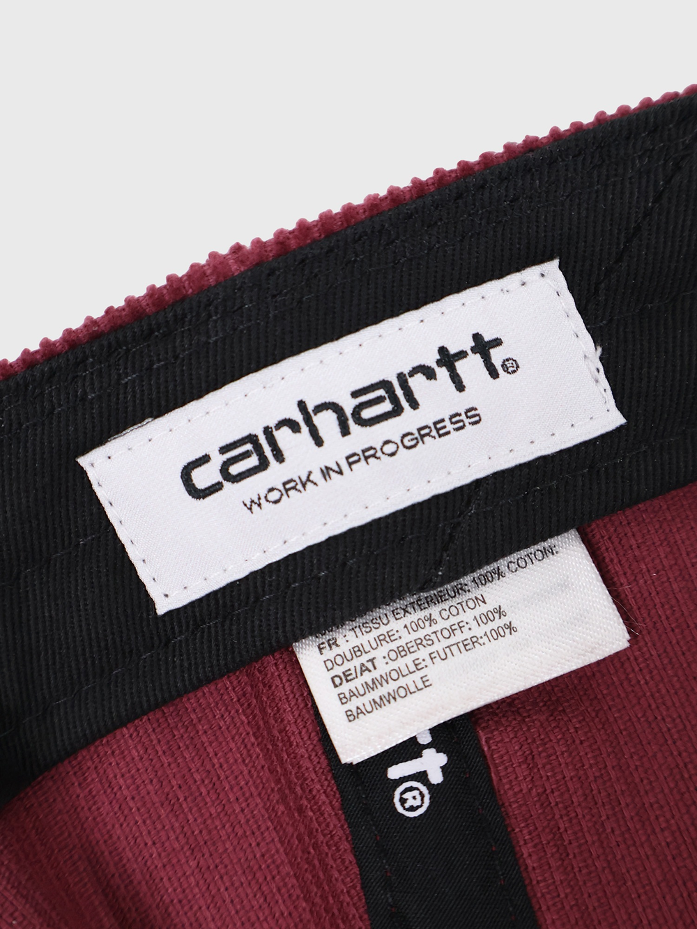 Бейсболка Carhartt WIP Harlem Bordeaux