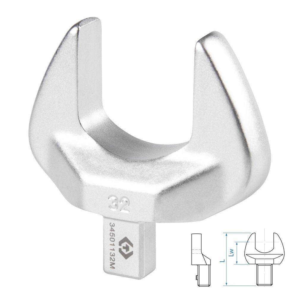 KING TONY (34501132M) Насадка рожковая серии "FIT", 32 мм, 9х12 мм