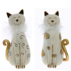 GAEM Фигурка декоративная "Кошка", L11 W8 H24 см, 2в.