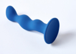 Синяя анальная пробка Terra - 12 см.