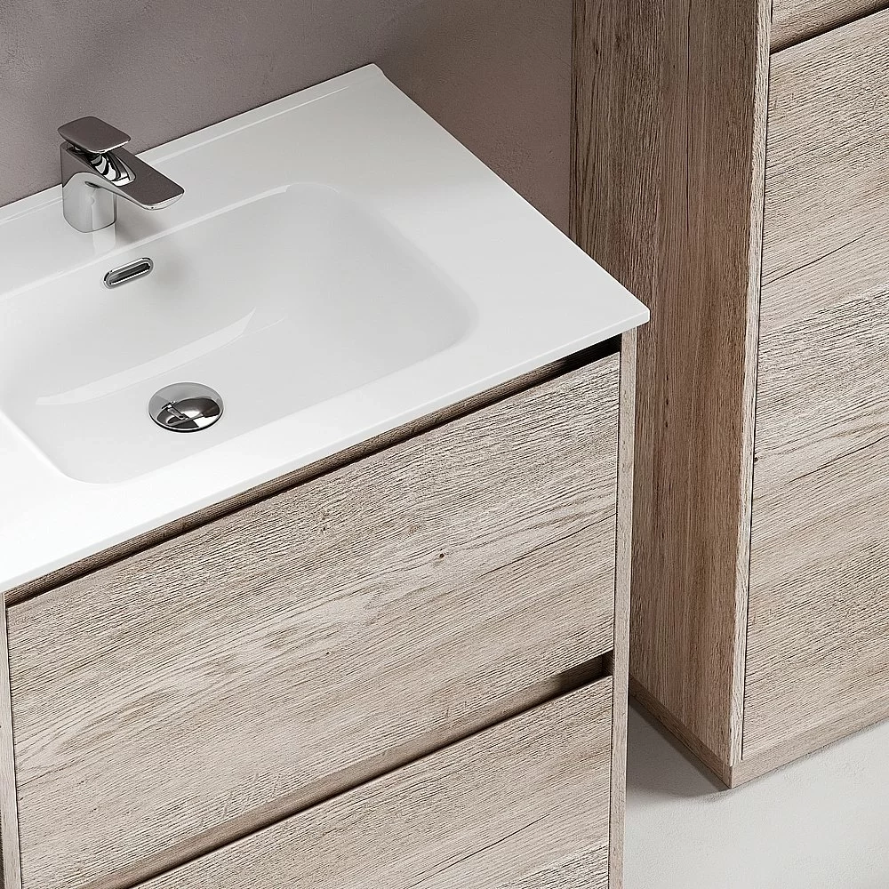 Тумба с раковиной Sancos Libra Floor 70 LB70FEG дуб галифакс натуральный