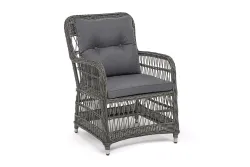 "Цесена" кресло плетеное из искусственного ротанга, цвет графит