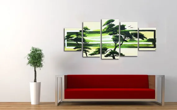 Модульная картина "Зеленая Африка"