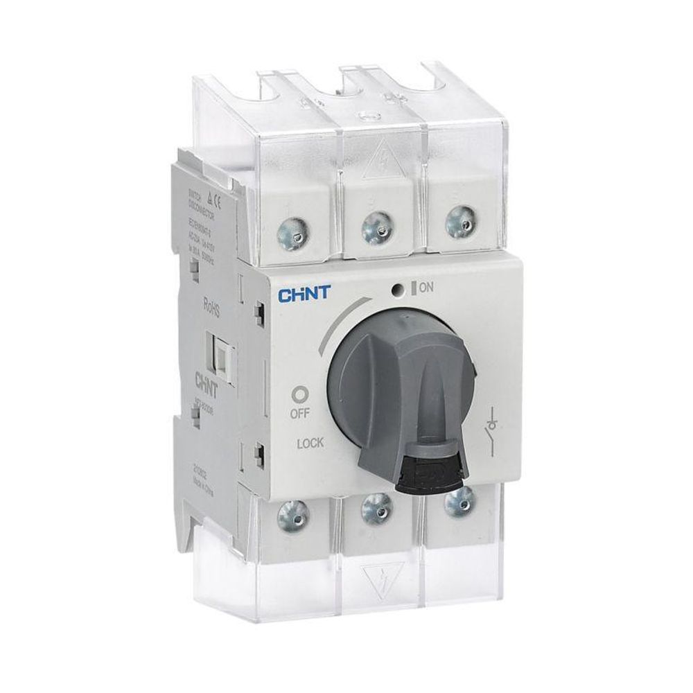 Выключатель-разъединитель реверс. NF2-80/HHRIM2 3P 80А со станд. ручкой на DIN-рейку или монтажную плату (R) CHINT 324168