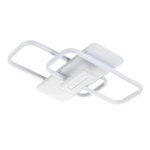 Потолочный светодиодный светильник 125Вт, 9200лм, 3000-6500K, Ra>80, плавная регулировка мощности, изменение цветовой температуры, ночник, пульт, металл/акрил, белый