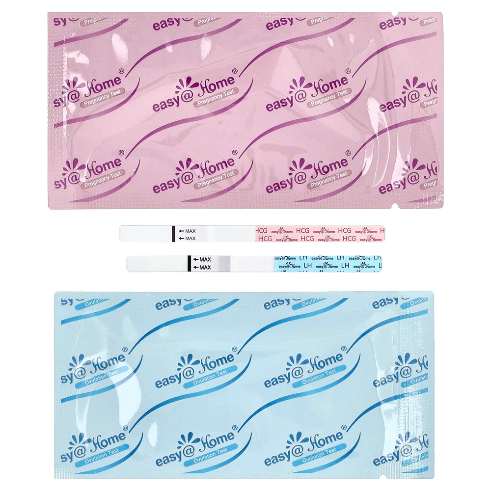 Easy@Home, Набор для тестов на овуляцию, 50 тестов на ЛГ, 20 тестов на ХГЧ