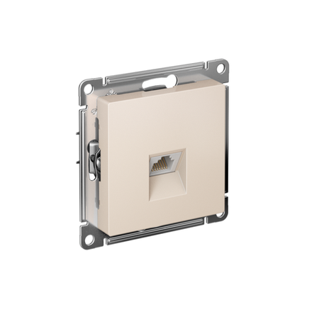 Розетка компьютерная 1-м AtlasDesign RJ45 кат.5E механизм беж. SE ATN000283