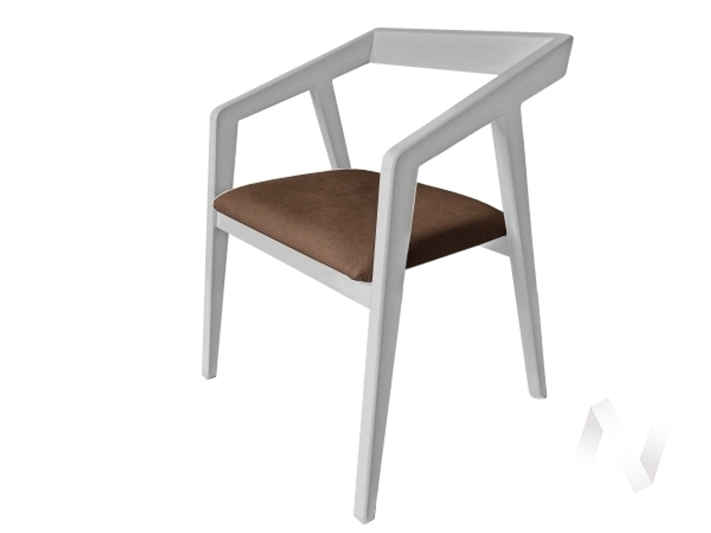 Кресло Стинг (опоры белый/вита 30 (коричневый)