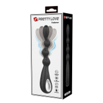 Черный анальный вибратор Federer - 22,2 см.