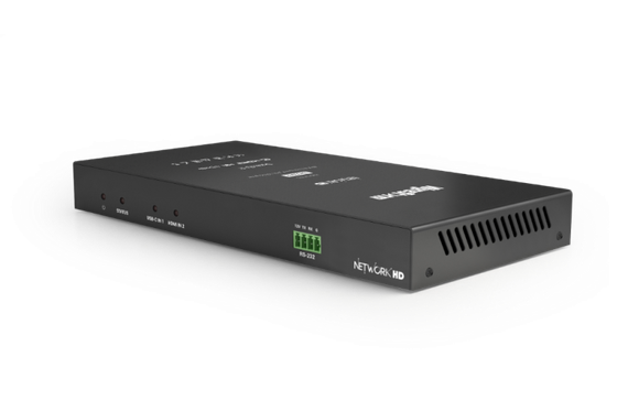 Wyrestorm NHD-510-TX - передатчик in: USB-C(60W)/HDMI, HDMI Loop, 4K60 UHD (60 Гц 4:4:4), AVoIP (1 Гбит/с), поддержка SFP, ARC, USB 2.0, Dante, Audio De-embed. Управление: IR и RS232. PoE.