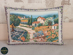 Декоративная гобеленовая наволочка для интерьерной подушки Прованс 68х47
