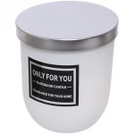 Свеча «Only For You-Roshel» 7*8см в подсвечнике, в подарочной коробке, цвет белый X014