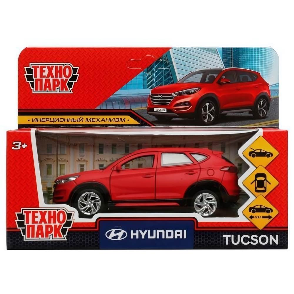 Модель ин. мет. "Hyundai Tucson" 12см двери, багаж. красный TUCSON-12FIL-RD (Технопарк)