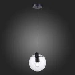 SL1056.403.01 Подвес ST-Luce Черный/Прозрачный E27 1*60W NOOR
