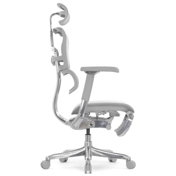 Кресло FALTO Ergohuman Elite 2 с подножкой ( серый каркас /сетка светлаяT-168-B2 Natural)